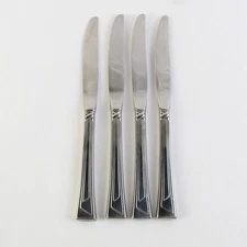 Set of 4 Oneida Silver Ledges Stainless Steel Dinner Knives