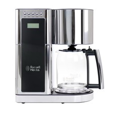 Russell Hobbs Glass 8 Cup Coffeemaker in Black & Stainl