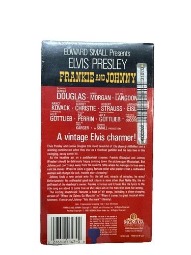 FACTORY SEALED Frankie and Johnny VHS Elvis Presley, Donna Douglas - Picture 2 of 8