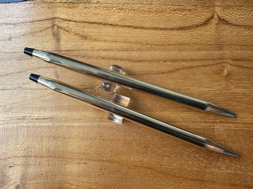 Bolígrafo y lápiz enchapados en oro Cross Century - Irlanda - First Chicago - Imagen 12 de 14