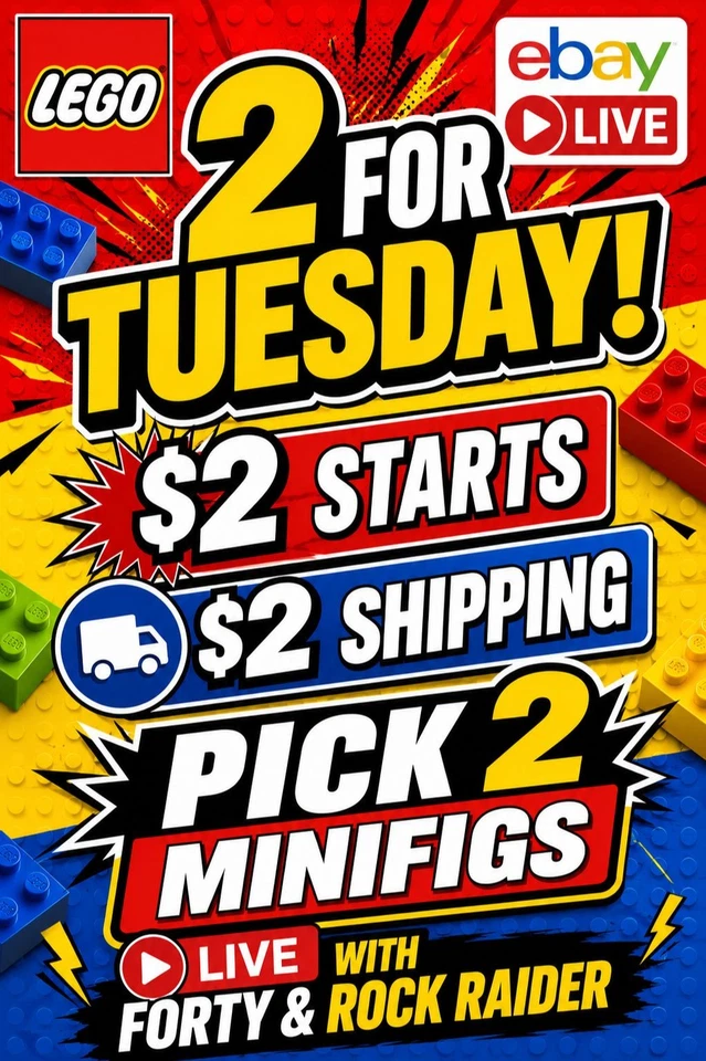 2 for Tuesday! - $2 Starts, $2 Shipping & Pick 2 Minifigs
