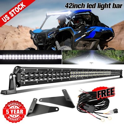 Roof 42  Led Light Bar Combo Beam Brackets For Kawasaki Teryx KRX 1000 UTV ATV
