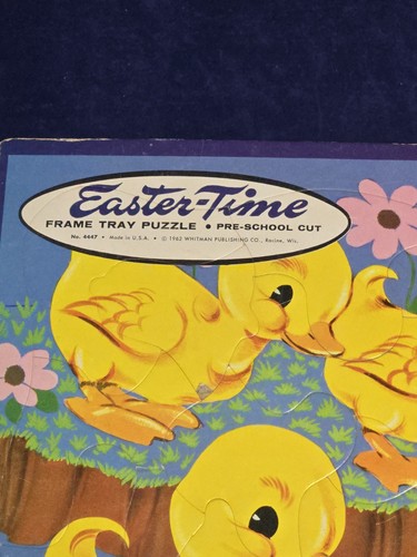 Vintage 1962 Easter-Time Frame Tray Puzzle - Whitman Publishing Co. - A2359 - Picture 3 of 9
