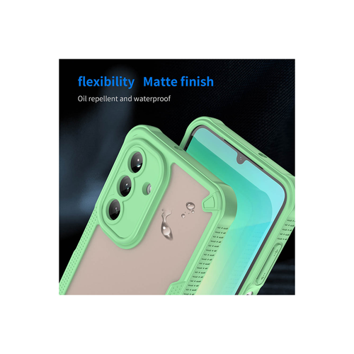For Samsung Galaxy A26 5G Armor Case-PC+TPU Hybrid,Frosted Semi-Transparent - Picture 31 of 52