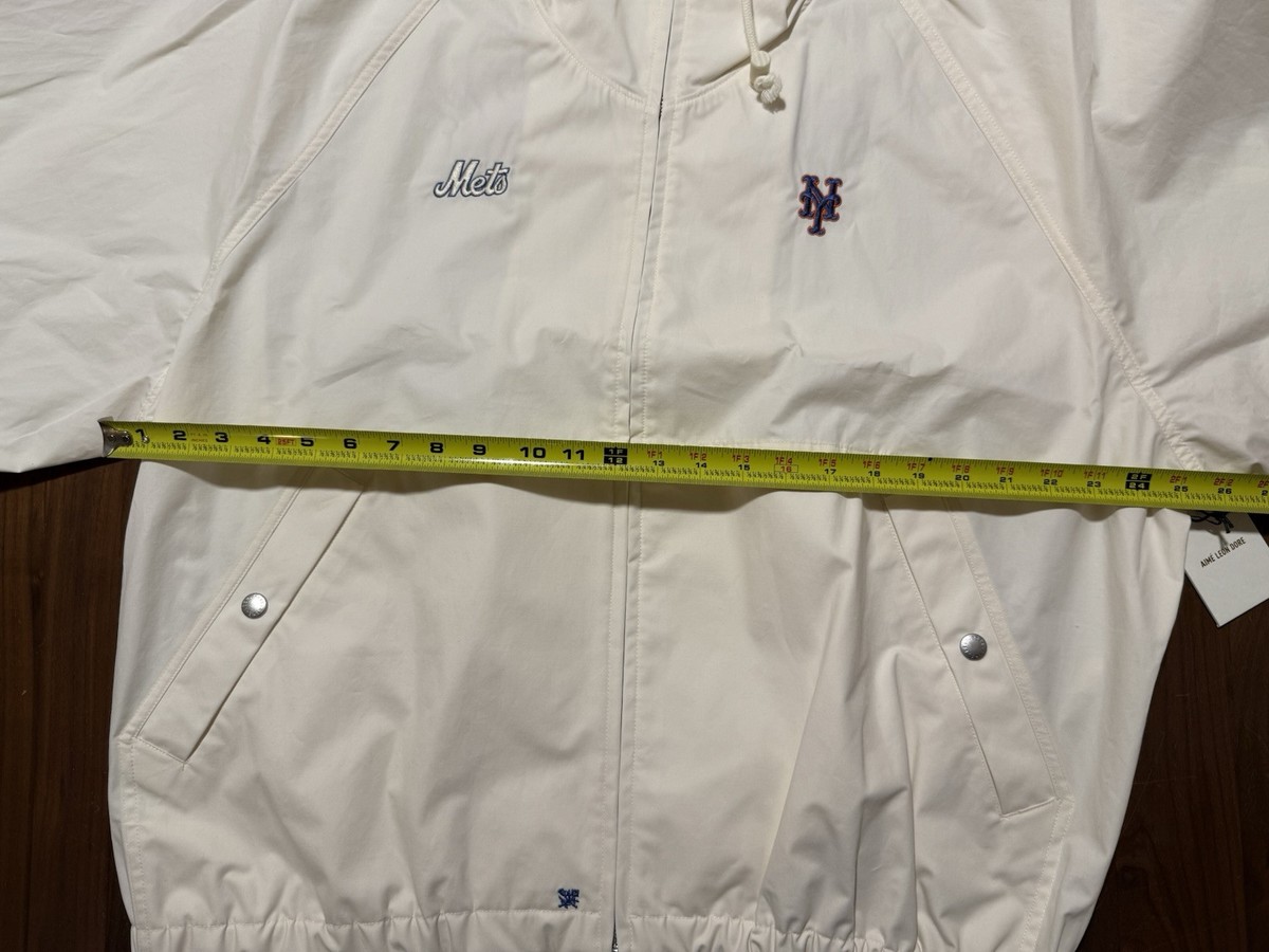 Aime Leon Dore ALD New York Mets Lightweight Hooded Jacket White