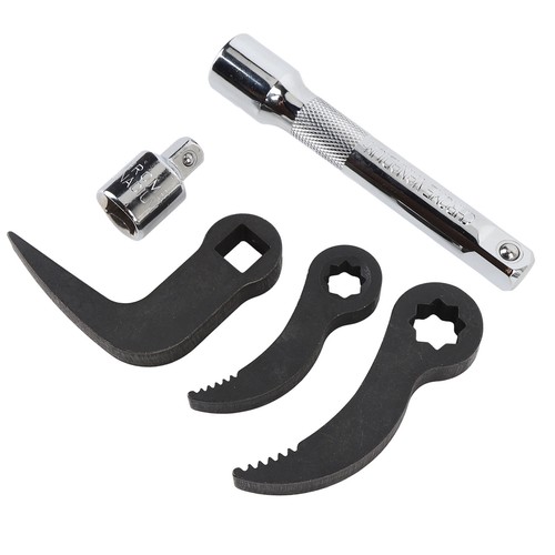 5 Pcs Set Pry Bar Wrench Adapter Head 1/2in 3/8in Crowbar Adapter Head And L - Bild 17 von 24