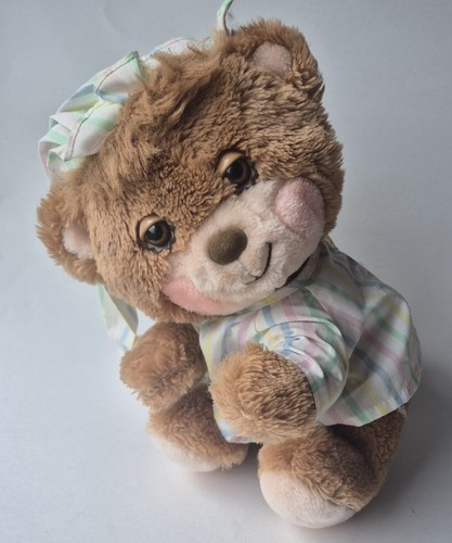 Fisher Price Vtg Teddy Beddy Bear Plush Pastel Stripe Pajamas Sleepwear 1985 - Picture 4 of 9