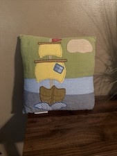 Retired Pottery Barn Kids Treasure Cove Pirate Ship Pillow