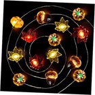  Fall Decorations for Home 12.8FT 40 LED Fall 40LED acorns pumpkins maple leaf