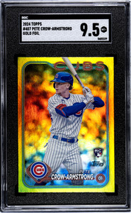 2024 Topps PETE CROW-ARMSTRONG Gold Foil RC #407 Rookie SGC 9.5