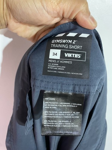 Viktos Shorts Mens 34 Gray Gymswym 2 Training Hybrid Belted Performance - Picture 6 of 12