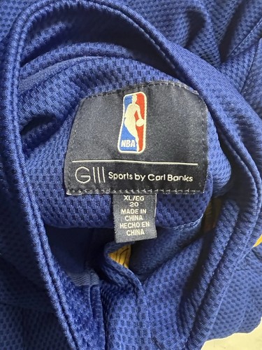 Golden State Warriors NBA Full Zip Track Jacket Blue Gold Carl Banks GIII XL - Picture 5 of 13