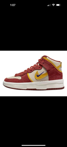 Größe 7,5 – Nike Dunk Up High Cinnabar Damenschuhe rot-gold DH3718-600 - Bild 2 von 8