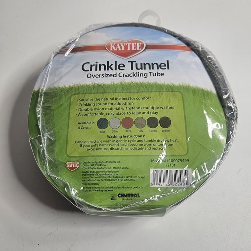 Kaytee Tunnel Crinkle Assortito - Tubo Crackling 23" (Colore Verde) - Foto 2 di 2
