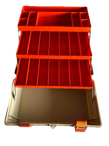 Vintage Flambeau 1823 Adventurer Professional Tackle Box sehr gepflegtes Interieur USA - Bild 5 von 8