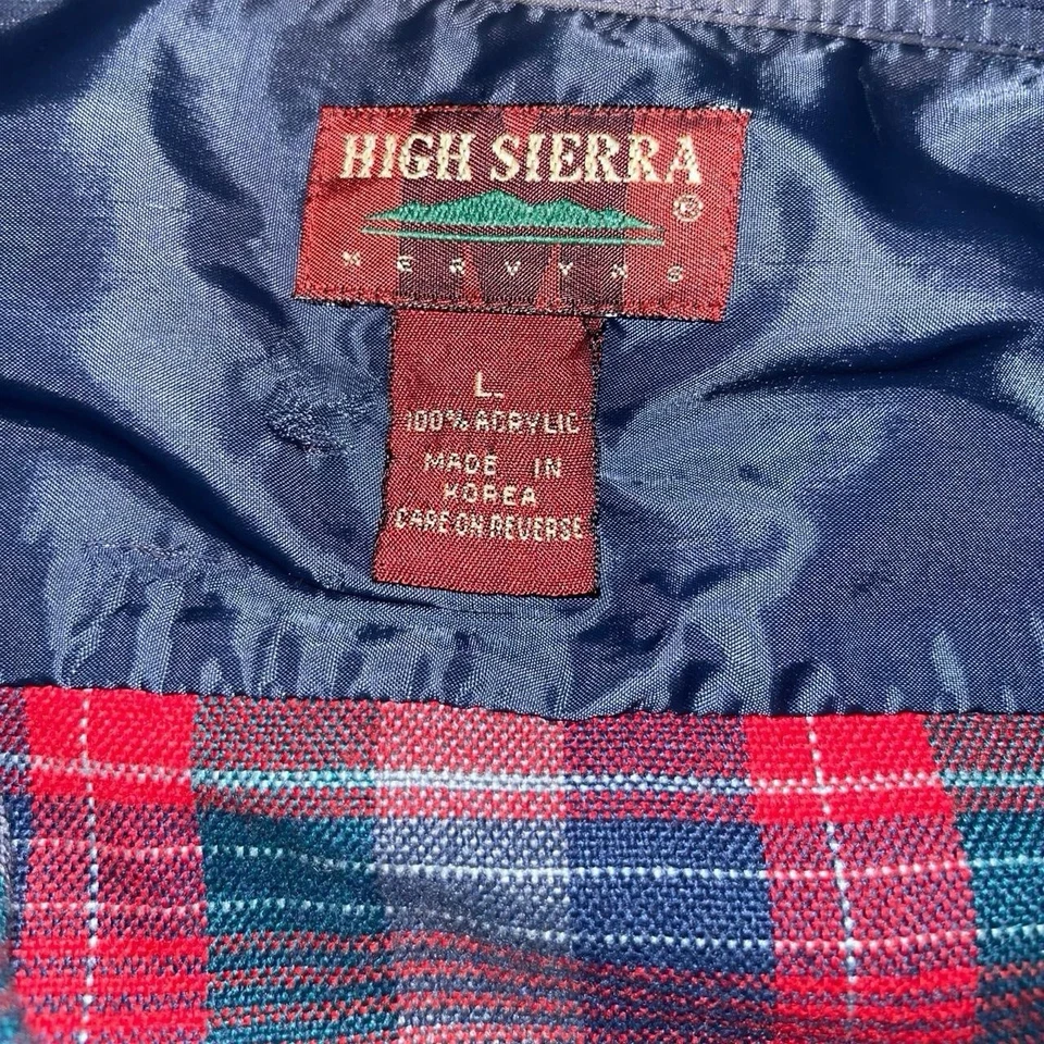 Vintage 90s High Sierra Button Up Flannel Long Sleeve - Image 4 of 4