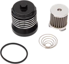 PC RACING - Flo Spin-On Oil Filter Black w/ Polished Fins | PCS4BC