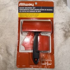 Allway 3-PC. Wood Graining Tool Set Creates Wood Grain Patterns On Woods Metals