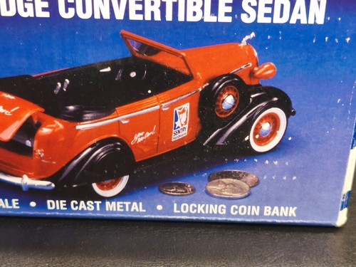 1996 Sentry Hardware Liberty Classics 1936 Dodge Convertible Sedan Diecast Bank - Picture 9 of 13