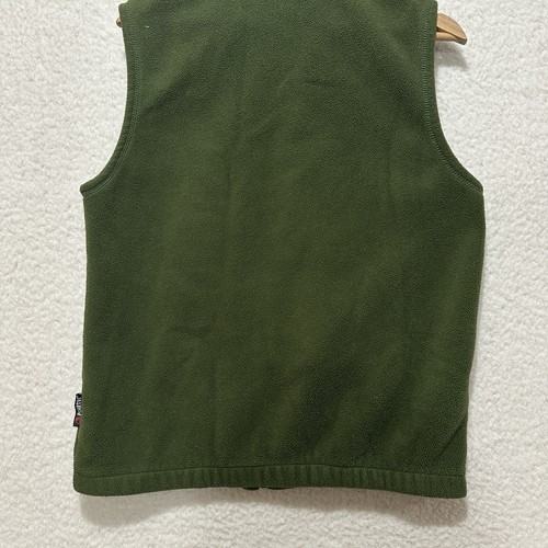 Cabela's Polartec Fleece Vest Full Zip Green Outdoor Sleeveless Pockets Sz S REG - Picture 8 of 10