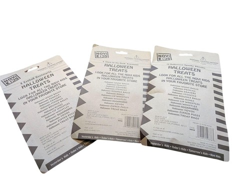 Vintage Y2K Novi Kinder Halloween Lot 2000 Neu aus altem Lagerbestand versiegelt Schlüsselanhänger Pfeifen Lesezeichen - Bild 5 von 7