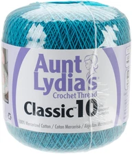 Coats Crochet Aunt Lydia's Classic Crochet Thread Size 10-Peacock (3Pk)