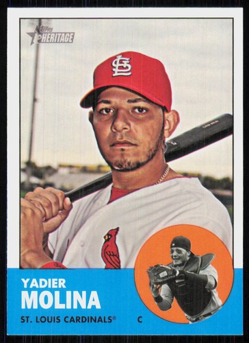 2012 Topps Heritage Yadier Molina St. Louis Cardinals #172