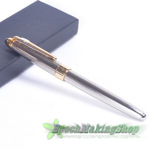 free-shipping-JINHAO-165-SILVER-ocean-wave-patterns-FINE-NIB-FOUNTAIN-PEN-NEW
