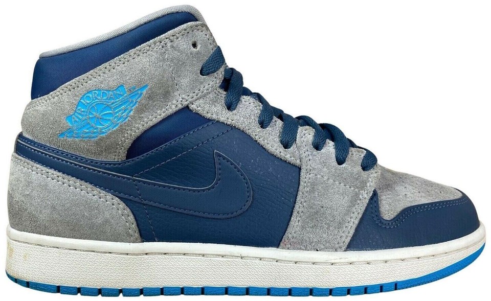 【未使用品】NIKE ナイキ エアジョーダン スニーカー 554724-406 Jordan 1 Retro Mid Dark Powder Blue - 554724-406 for Sale