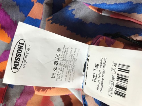 NWT Missoni Multicolor Lightweight Silk Abstract Stripe Maxi Skirt IT 40 4 S - Picture 6 of 8