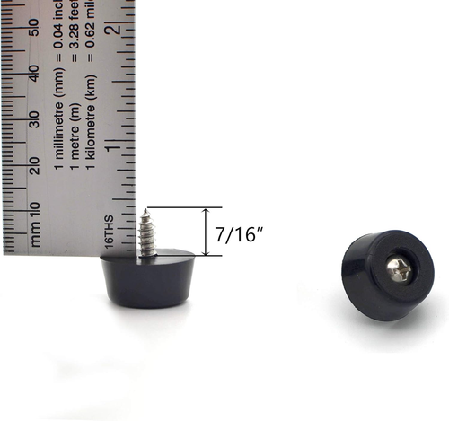 Rubber Feet for Cutting Board with Stainless Screws, 12 Pieces Non Slip Rubber B - Picture 5 of 12