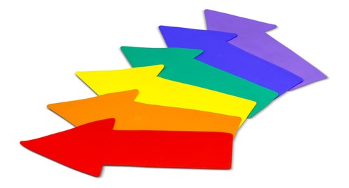 Bodenmarkierungen in Pfeilform - Turnen - Gymnastik - Schulsport - Rutschsicher - Bild 1 von 7