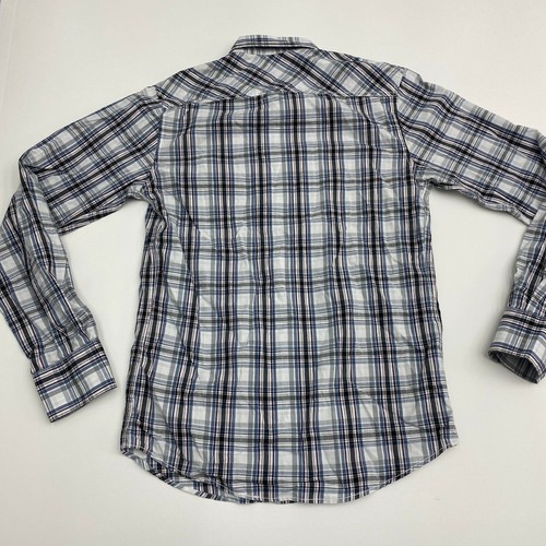 American Rag Button Up Shirt Mens XS Multicolor Plaid Long Sleeve - Picture 5 of 9