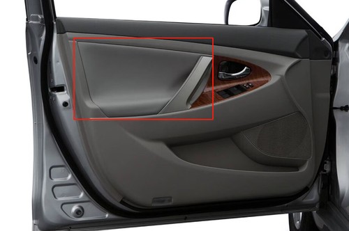 For Toyota Camry 2007-2011 Interior Door Armrest Wrap Grey Line Grey Leather 4PC - Bild 6 von 9