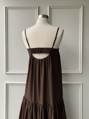 | COUNTRY ROAD | gathered maxi dress chocolate | SIZE: 12, M | $229 new - Picture 2 of 9