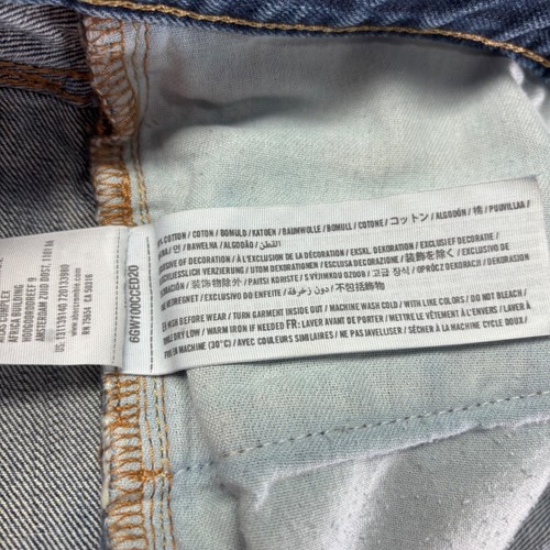 Abercrombie & Fitch Jeans Mens 34x32 Blue Dark Wash Classic Straight Distressed - Picture 4 of 11