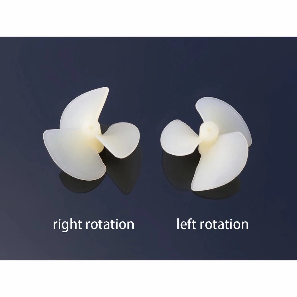 26mm*2mm Modell Boot Propeller Zwei Blätter Paddel Kunststoff Rechte Linke Hand - Bild 3 von 4