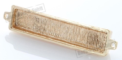 Mezouza Etui vergoldet auf rotem Grund 7cm Löwentor Jerusalem Davidstern - Bild 6 von 7