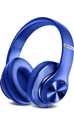 Bluetooth Headphones Over-Ear, 60 Hours Playtime Foldable