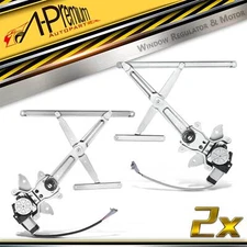A-Premium 2x Front Power Window Regulator & Motor for Toyota 4Runner 90-95 SUV