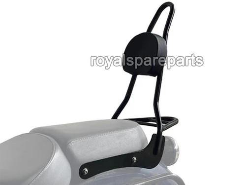 "Sissy Bar With Backrest, Black" Fit For Royal Enfield Meteor 350 - Picture 2 of 5
