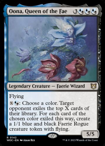 4x Oona, Queen of the Fae - NM - Wilds of Eldraine Commander - SPARROW MAGIC