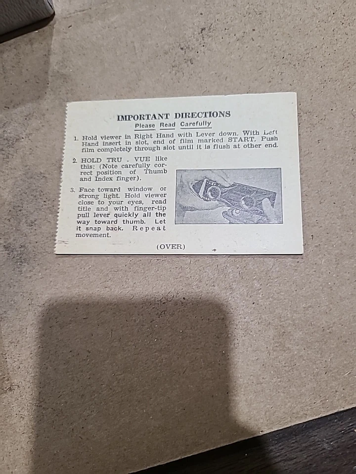 New, Vintage Tru-Vue Stereo Viewer and 4 Film Rolls, Box A33 - Image 3 of 4