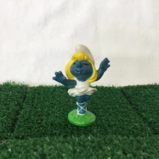 Smurfs Ballerina Smurfette Dancing 20098 Vintage 1978 Toy Figure Schleich Peyo