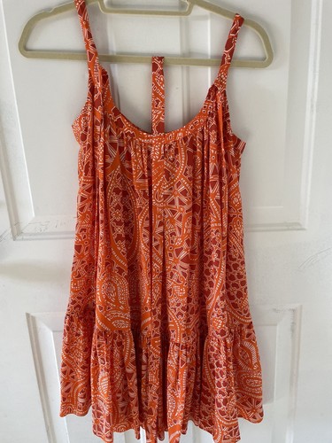 THAKOON Silk 100% Printed Summer Dress With Belt Sz.4 - Picture 2 of 5