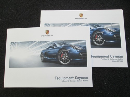 Porsche Cayman & S Tequipment DEUTSCHER Katalog Zubehör Räder Prospekt 2014 2015 - Bild 1 von 5