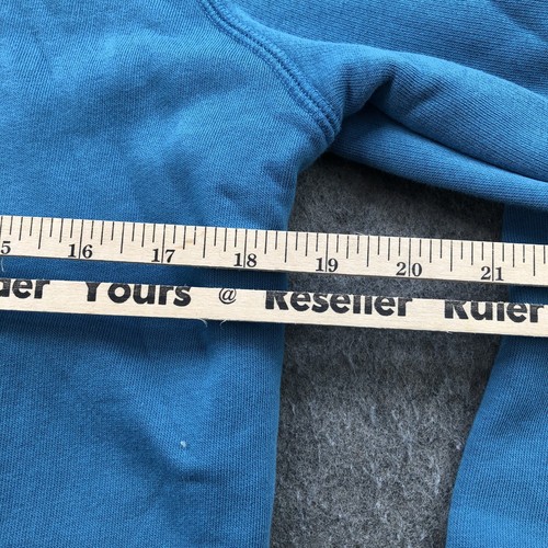 Nike Hoodie Womens Small Blue Embroidered Swoosh Check Logo Cowl Neck - Picture 7 of 8