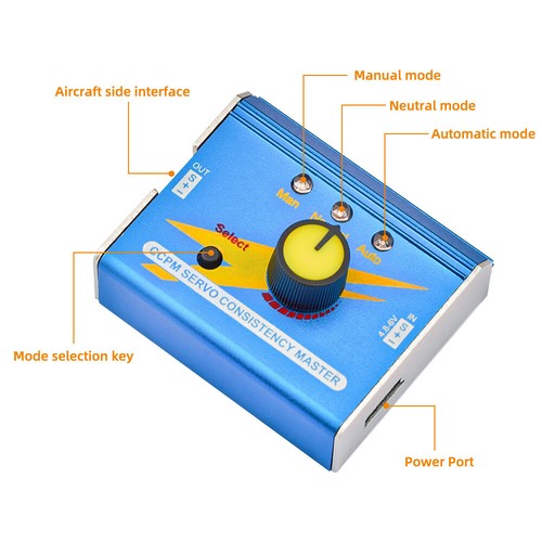 3-Mode Servo Tester Metal Steering Gear Tester Motor ESC Test For RC Helicopter - Picture 7 of 26
