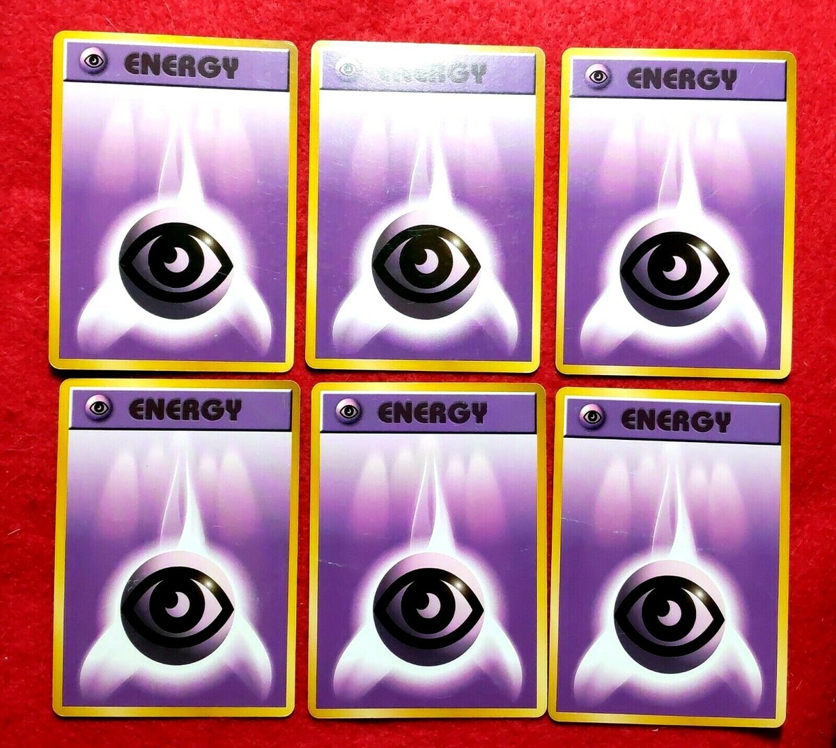ポケモンカ―ド旧　ENERGY Pokemon Card set of 6 ENERGY Old Back Japanese 1996 NINTENDO