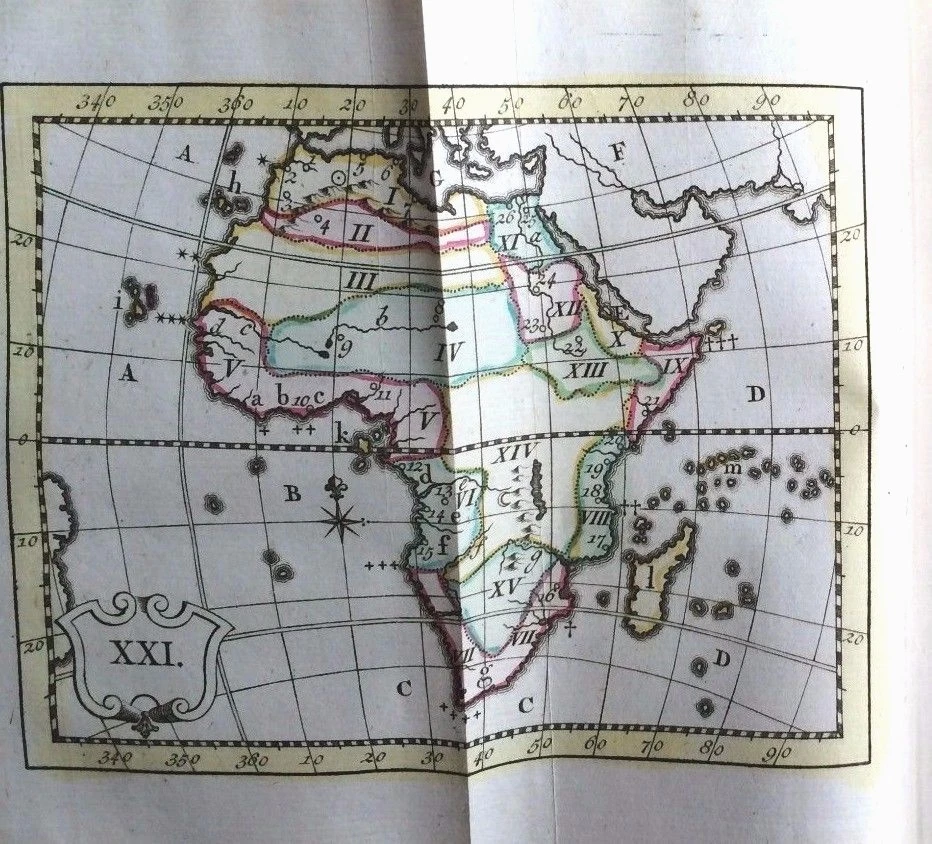 1760 Antique Children Atlas French Maps First Edition Geography - Image 3 of 4
